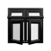uPVC Window Black Woodgrain