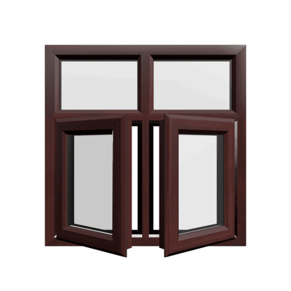 uPVC Window Rosewood Woodgrain