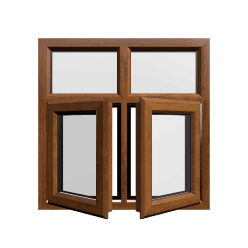 uPVC Window Golden Oak