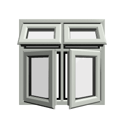 uPVC Window Agate Grey