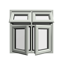 uPVC Window Agate Grey