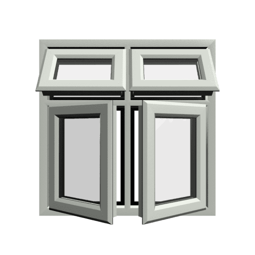 uPVC Window Agate Grey
