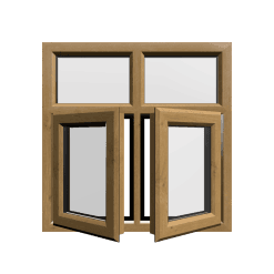 uPVC Window Irish Oak