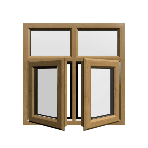 uPVC Window Irish Oak