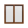 uPVC Window Golden Oak