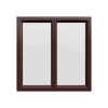 uPVC Window Rosewood Woodgrain