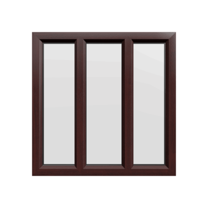 uPVC Window Rosewood Woodgrain