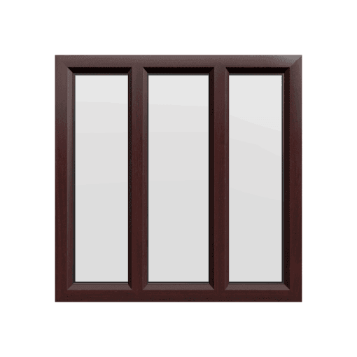 uPVC Window Rosewood Woodgrain