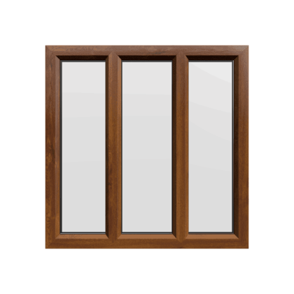 uPVC Window Golden Oak