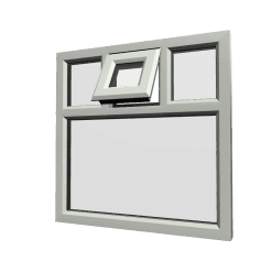 uPVC Window Agate Grey