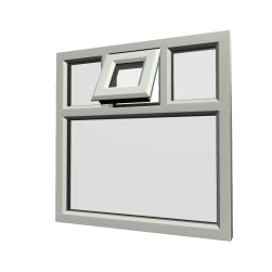 uPVC Window Agate Grey