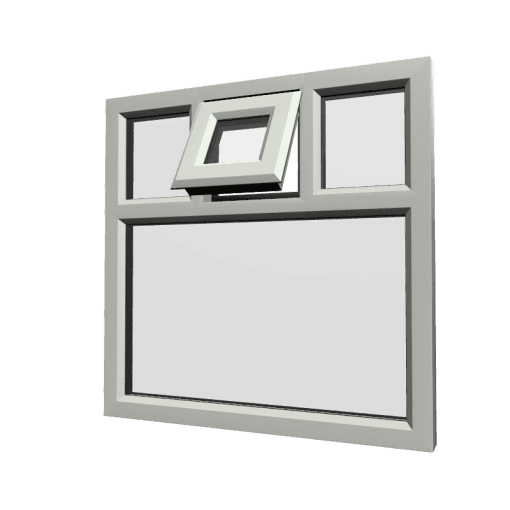uPVC Window Agate Grey