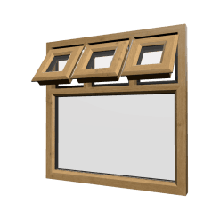 uPVC Window Irish Oak