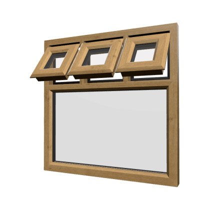 uPVC Window Irish Oak