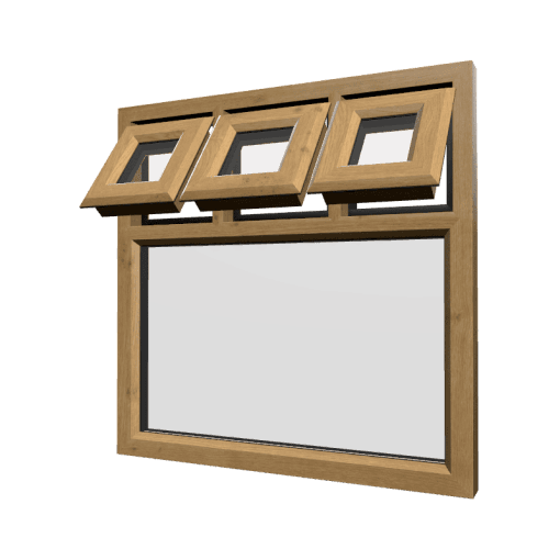 uPVC Window Irish Oak