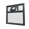 uPVC Window Anthracite Grey