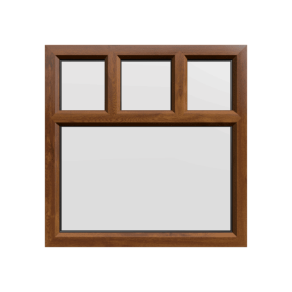 uPVC Window Golden Oak