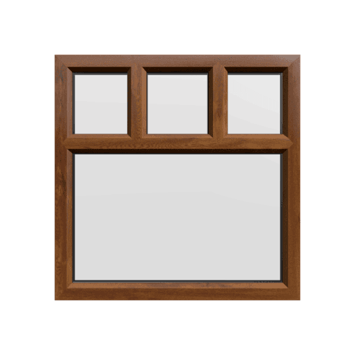 uPVC Window Golden Oak