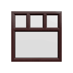 uPVC Window Rosewood Woodgrain