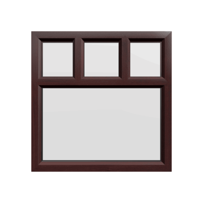 uPVC Window Rosewood Woodgrain