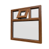 uPVC Window Golden Oak