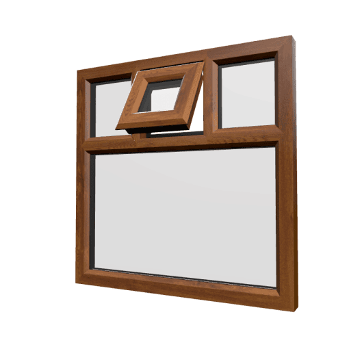 uPVC Window Golden Oak