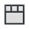 uPVC Window Anthracite Grey