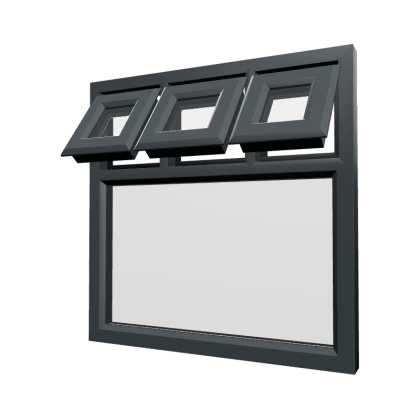 uPVC Window Anthracite Grey