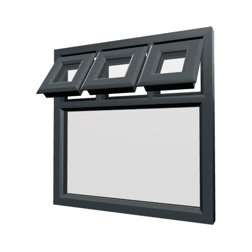 uPVC Window Anthracite Grey