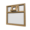 uPVC Window Irish Oak