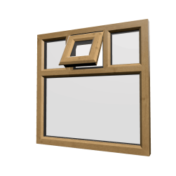 uPVC Window Irish Oak