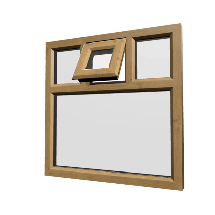 uPVC Window Irish Oak