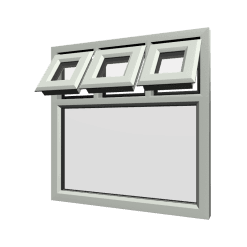 uPVC Window Agate Grey