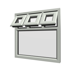 uPVC Window Agate Grey