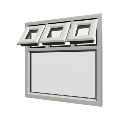 uPVC Window Agate Grey