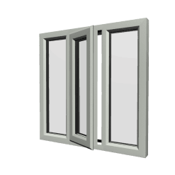 uPVC Window Agate Grey