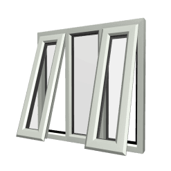 uPVC Window Agate Grey