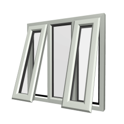 uPVC Window Agate Grey
