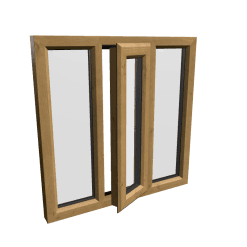 uPVC Window Irish Oak