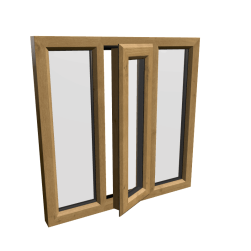 uPVC Window Irish Oak