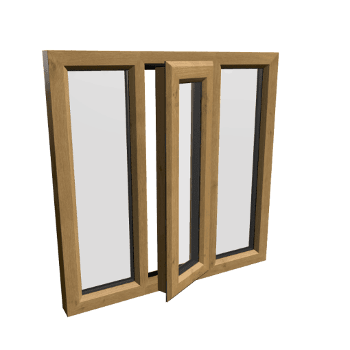 uPVC Window Irish Oak
