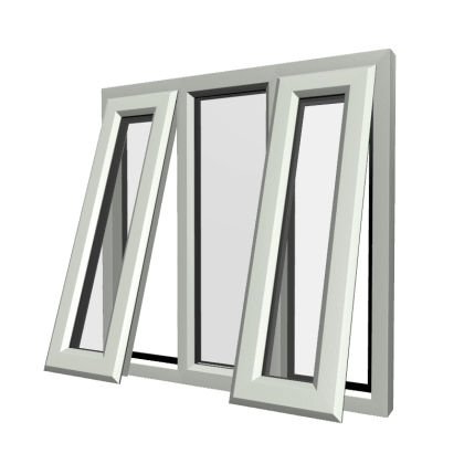 uPVC Window Agate Grey