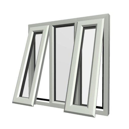 uPVC Window Agate Grey