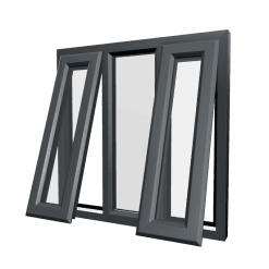uPVC Window Anthracite Grey