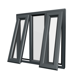uPVC Window Anthracite Grey