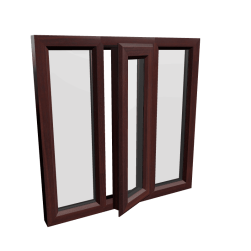 uPVC Window Rosewood Woodgrain