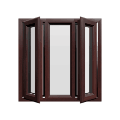 uPVC Window Rosewood Woodgrain