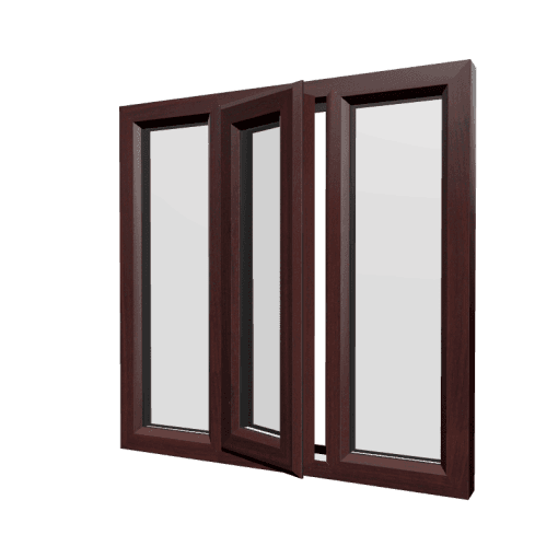 uPVC Window Rosewood Woodgrain