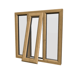 uPVC Window Irish Oak