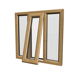 uPVC Window Irish Oak